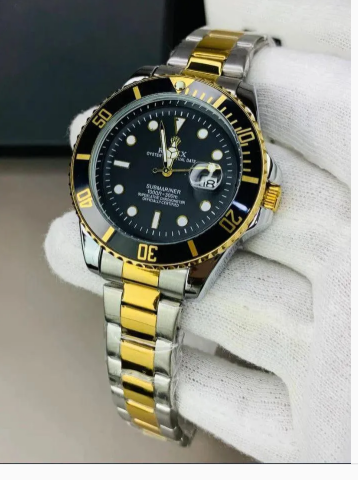 Stainless Steel Luxurious Rolex Watch(BLACK)